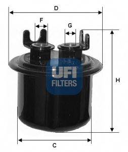 31.534.00 UFI Fuel Supply System Fuel filter