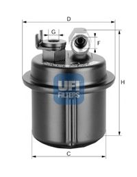 31.535.00 UFI Fuel Supply System Fuel filter