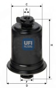 3155800 UFI Fuel filter