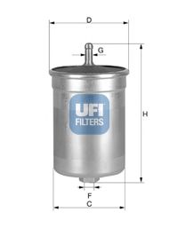 31.570.00 UFI Fuel Supply System Fuel filter