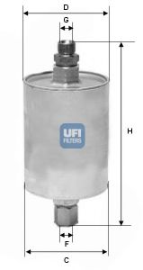 31.575.00 UFI Fuel Supply System Fuel filter
