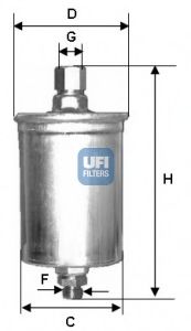 31.577.00 UFI Fuel Supply System Fuel filter