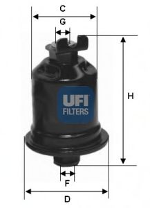 31.579.00 UFI Fuel Supply System Fuel filter