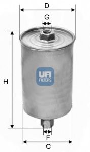 31.594.00 UFI Система подачи топлива Топливный фильтр