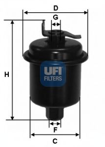 31.621.00 UFI Fuel filter
