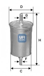 31.627.00 UFI Fuel Supply System Fuel filter