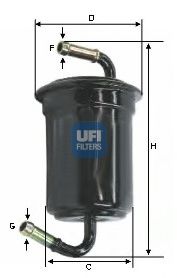 31.636.00 UFI Fuel Supply System Fuel filter