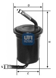 31.664.00 UFI Fuel filter