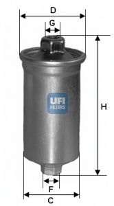 3169900 UFI Fuel filter
