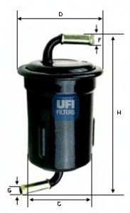 31.715.00 UFI Fuel Supply System Fuel filter