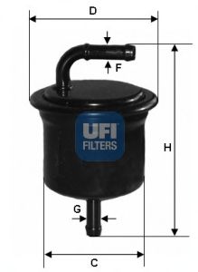 31.716.00 UFI Fuel Supply System Fuel filter