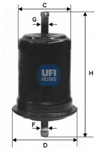 31.727.00 UFI Fuel filter