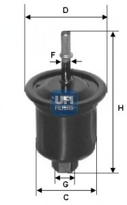 31.731.00 UFI Fuel Supply System Fuel filter