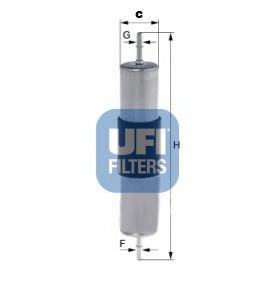 31.768.00 UFI Fuel Supply System Fuel filter