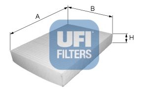 53.002.00 UFI Heating / Ventilation Filter, interior air