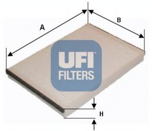 53.047.00 UFI Heating / Ventilation Filter, interior air