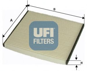 53.050.00 UFI Heating / Ventilation Filter, interior air