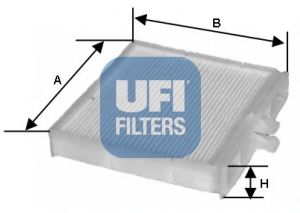 53.090.00 UFI Heating / Ventilation Filter, interior air