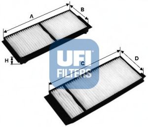 53.120.00 UFI Heating / Ventilation Filter, interior air
