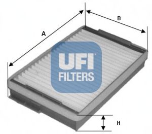 53.139.00 UFI Heating / Ventilation Filter, interior air