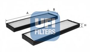 53.163.00 UFI Heating / Ventilation Filter, interior air