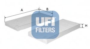 53.164.00 UFI Heating / Ventilation Filter, interior air