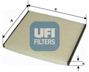 53.184.00 UFI Heating / Ventilation Filter, interior air