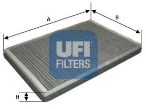 54.123.00 UFI Heating / Ventilation Filter, interior air