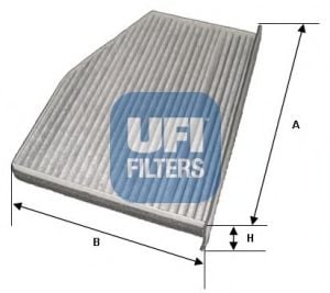 54.124.00 UFI Heating / Ventilation Filter, interior air