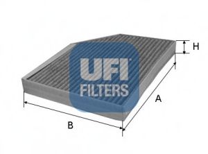 54.168.00 UFI Heating / Ventilation Filter, interior air