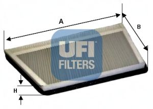 54.194.00 UFI Heating / Ventilation Filter, interior air