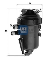 55.084.00 UFI Fuel Supply System Fuel filter