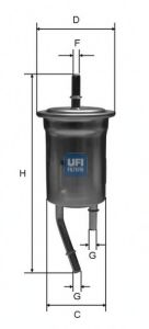 31.828.00 UFI Fuel Supply System Fuel filter