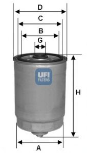 24.378.00 UFI Fuel filter