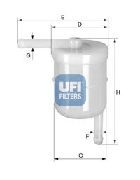 31.003.00 UFI Fuel Supply System Fuel filter