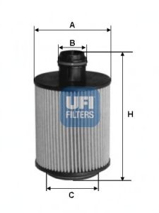 25.093.00 UFI Lubrication Oil Filter