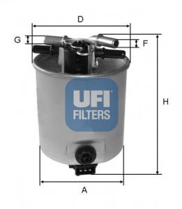 24.025.01 UFI Fuel Supply System Fuel filter