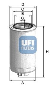 24.999.01 UFI Kraftstoffförderanlage Kraftstofffilter