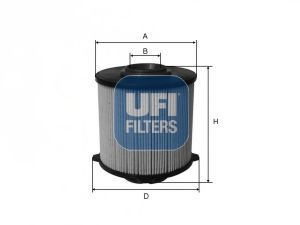 26.058.00 UFI Fuel Supply System Fuel filter