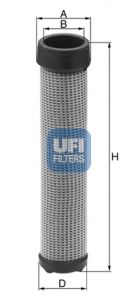 27.430.00 UFI Air Supply Secondary Air Filter