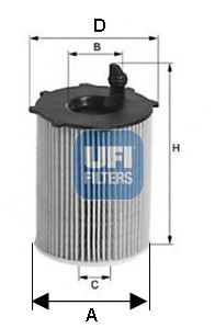 25.128.00 UFI Lubrication Oil Filter