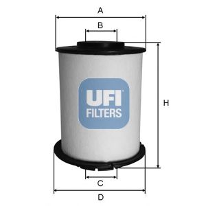 26.033.00 UFI Fuel Supply System Fuel filter