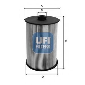 26.043.00 UFI Fuel Supply System Fuel filter