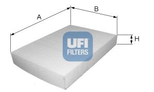 53.207.00 UFI Belt Drive Deflection/Guide Pulley, v-ribbed belt