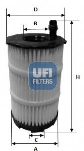 25.143.00 UFI Lubrication Oil Filter