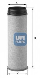 27.649.00 UFI Secondary Air Filter