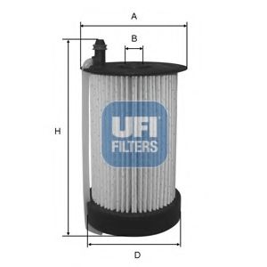 26.031.00 UFI Fuel filter