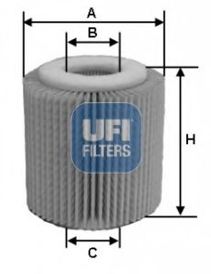 25.150.00 UFI Lubrication Oil Filter