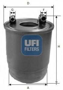 24.111.00 UFI Fuel Supply System Fuel filter