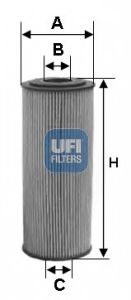 25.154.00 UFI Lubrication Oil Filter